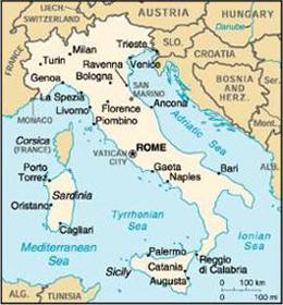 Map of Italy
